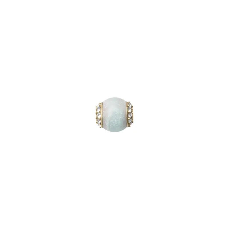 Amazonite Crystal Orb Gold Charm sold by Daniel Wellington