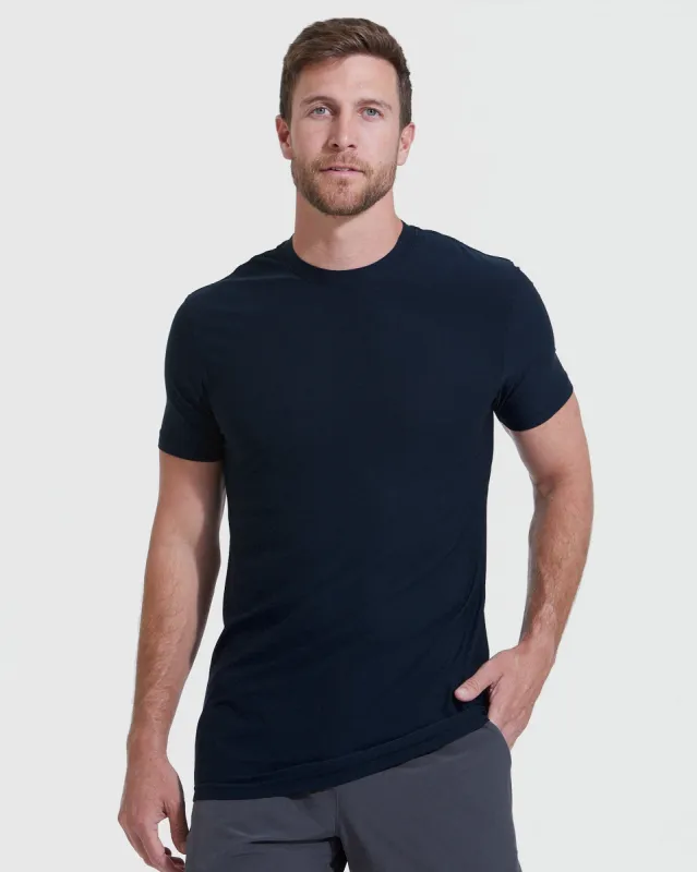 Navy Tall Active Crew Neck 2.0 sold by True Classic