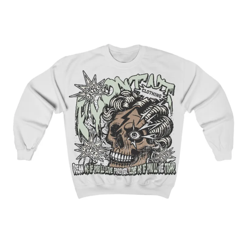 Seafoam 4s Flontae Crewneck Sweatshirt Dream Graphic sold by Flontae Clothing