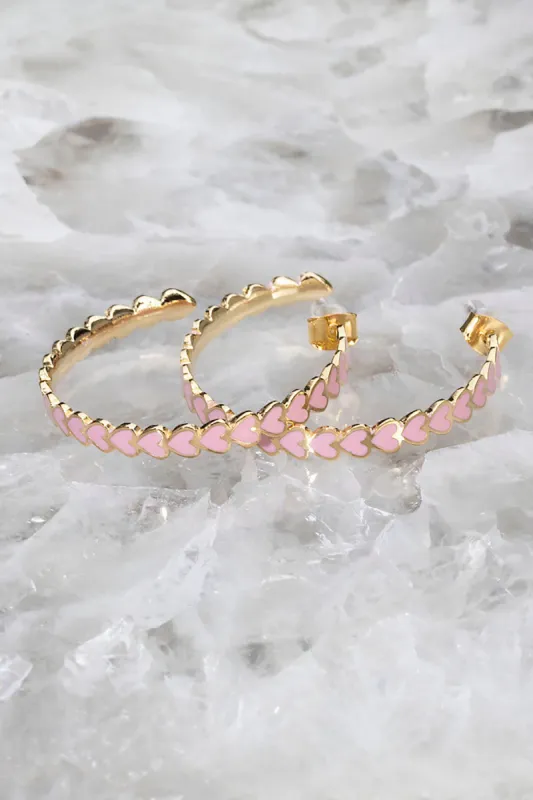 Heart Throb Hoop, 14K Gold Vermeil sold by French Cuff