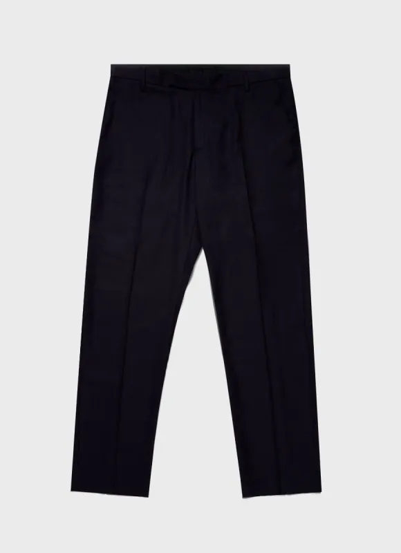 Men's Lightweight Travel Wool Trouser in Navy sold by Sunspel