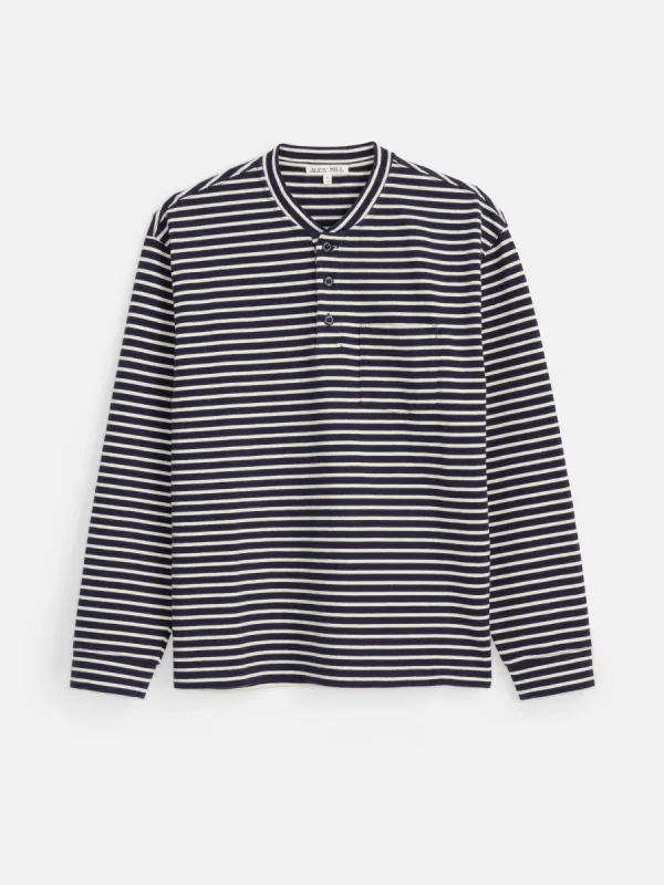 Alan Striped Henley in Cotton sold by Alex Mill