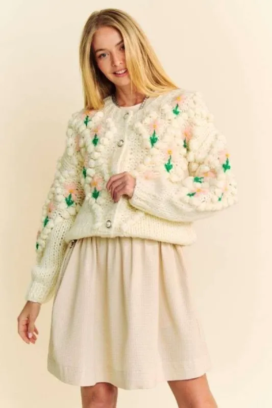 Davi & Dani Floral Pattern Button Down Cardigan sold by Charming Charlie