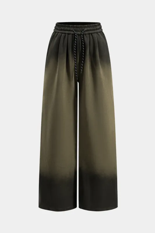 Ruched Drawstring brede benbukser sold by Micas