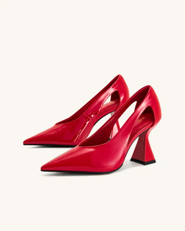 Alessia High Heel Pumps - Red sold by JW PEI