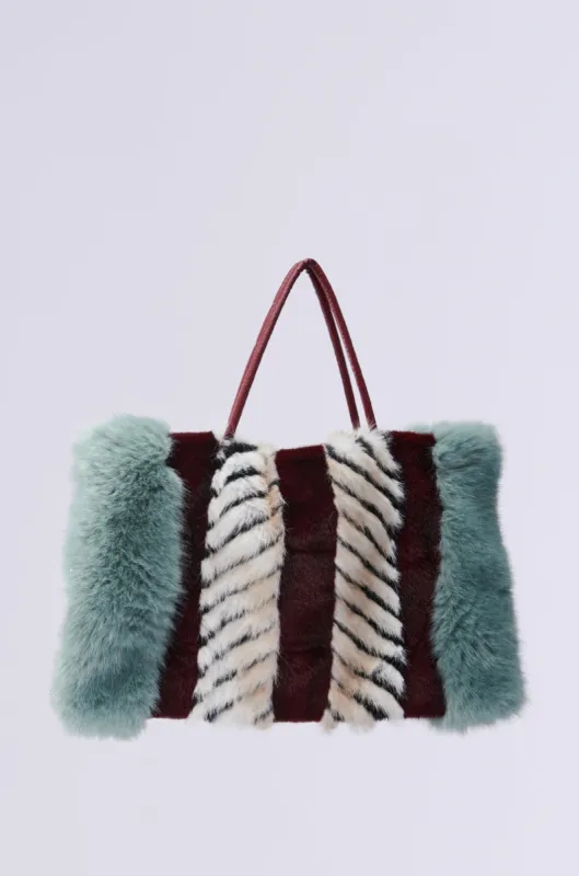 HAVE IT ALL FAUX FUR TOTE sold by AKIRA