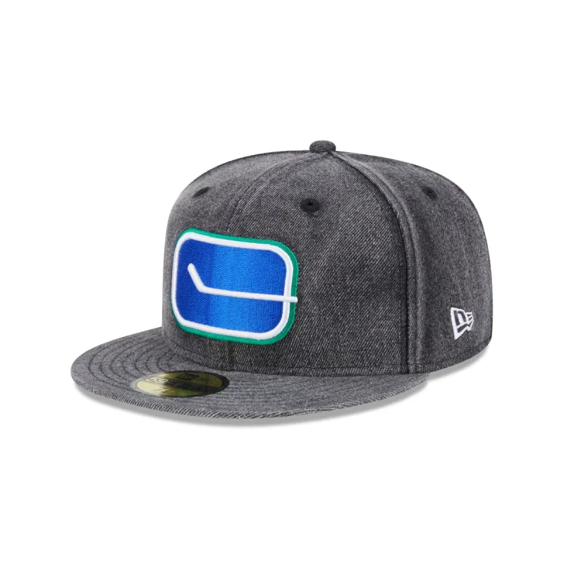 Vancouver Canucks Vintage NHL Pack 59FIFTY Fitted Hat sold by New Era