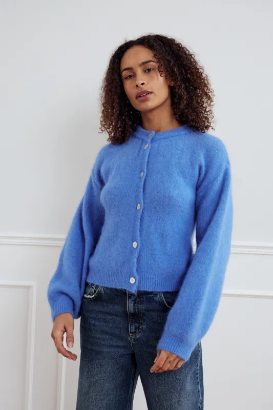 Kae Knit Cardigan Dove Blue sold by Noella Fashion