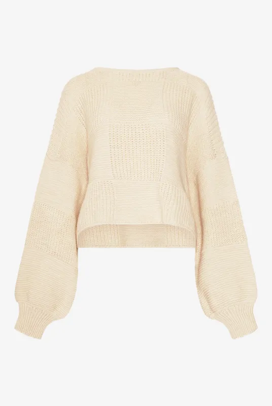 Leia Knit Oatmeal sold by Noella Fashion