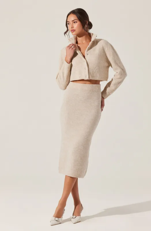Karsyn Knit Midi Skirt sold by Astr