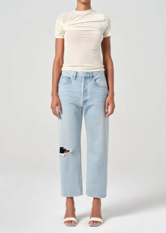 90's Crop Mid Rise Straight in Segment sold by Agolde