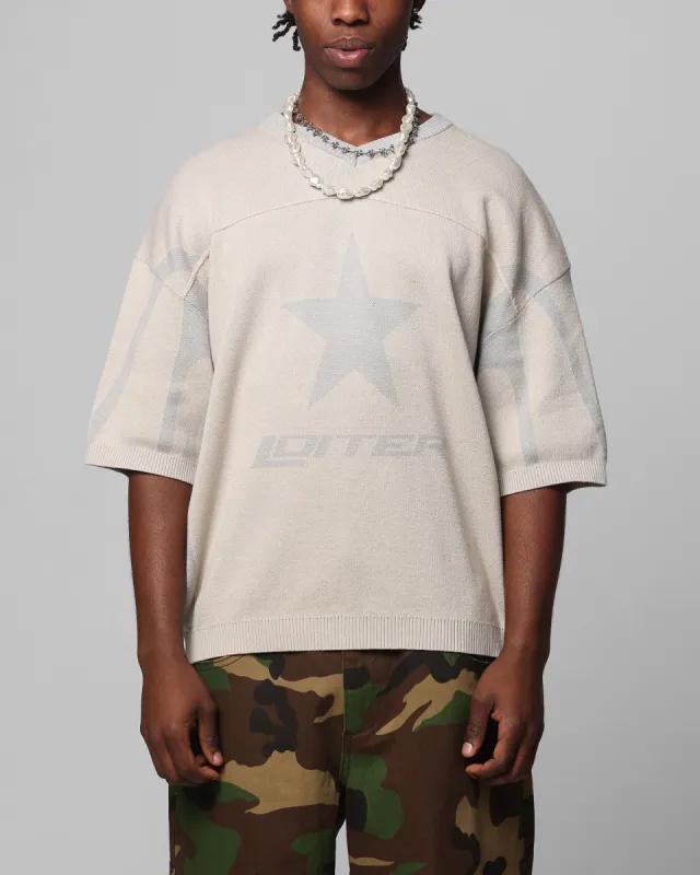 Loiter Knit Quarterback Jersey Grey sold by Culture Kings