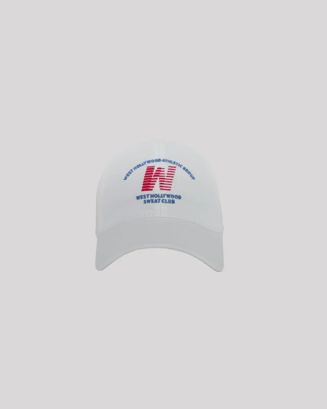 West Hollywood Sweat Club Ball Park Cap White sold by edge clothing