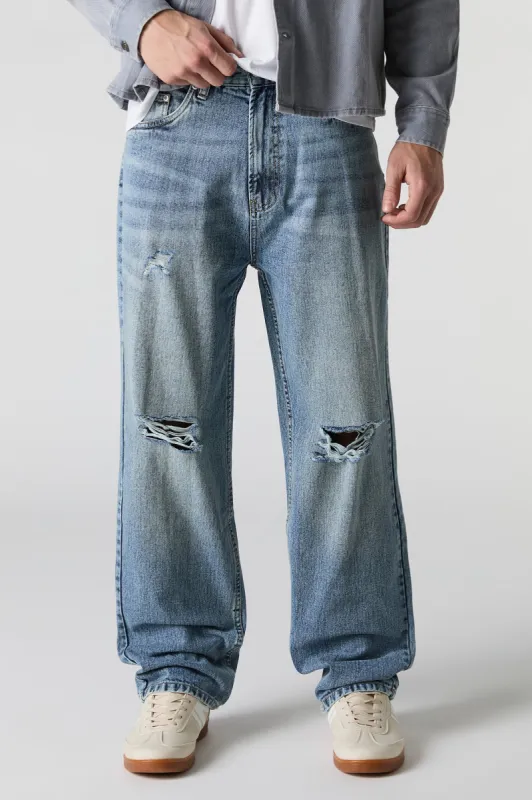 Distressed Loose Denim Jean sold by Charlotte Russe