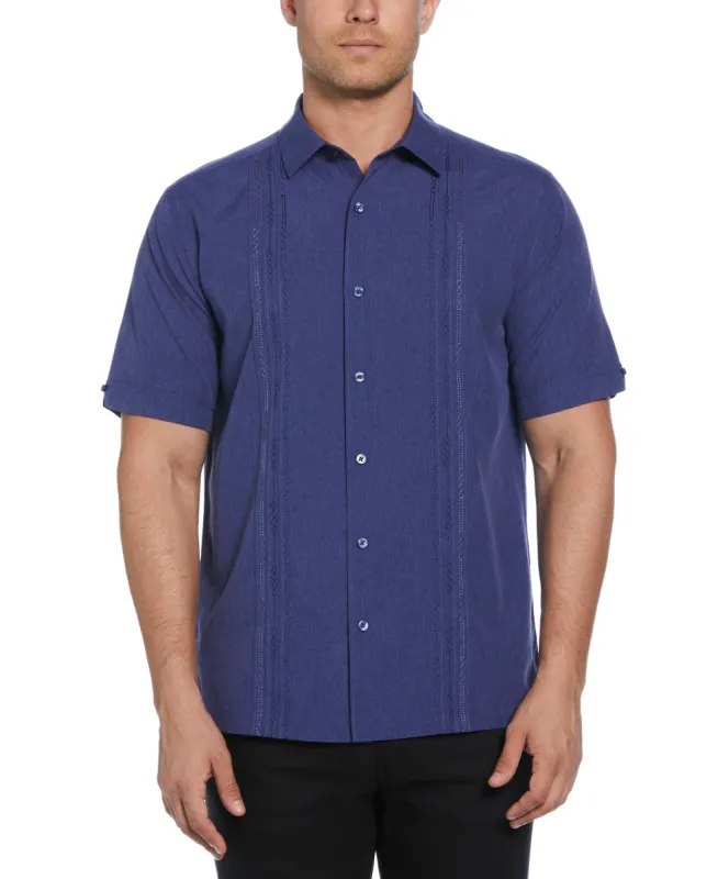 Geo Embroidered Panel Shirt sold by Cubavera