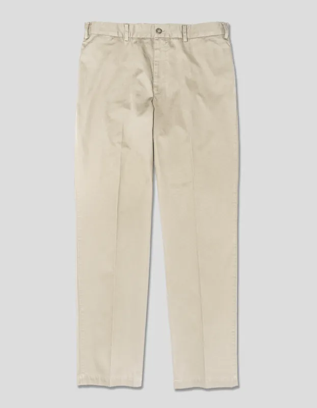 Cinch-Back Cotton Trousers sold by J. Press