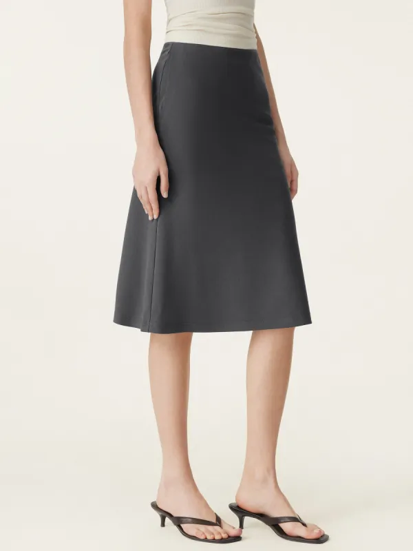 A-line Midi Skirt with Pockets sold by ogl move