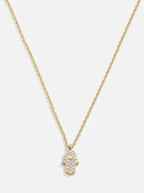 18K Gold Motif Necklace - Hamsa sold by BaubleBar