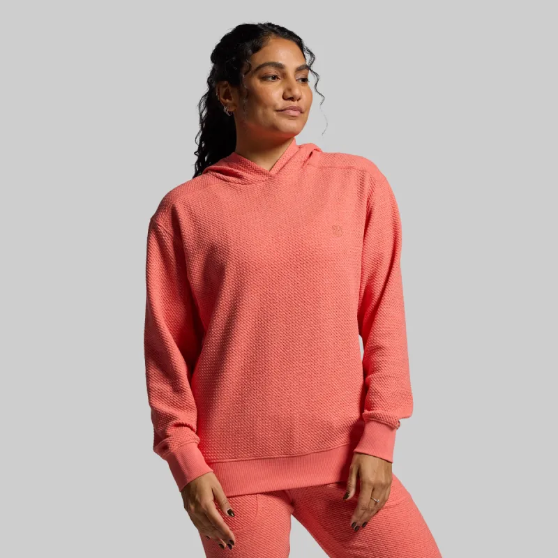 Women's Cloud Hoodie (Hot Peach) sold by Born Primitive