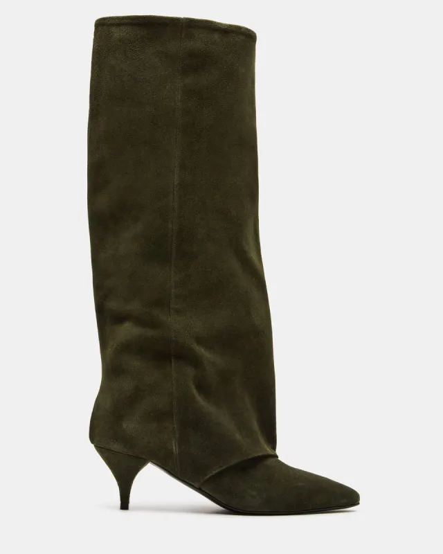 SHAI OLIVE SUEDE sold by Steve Madden