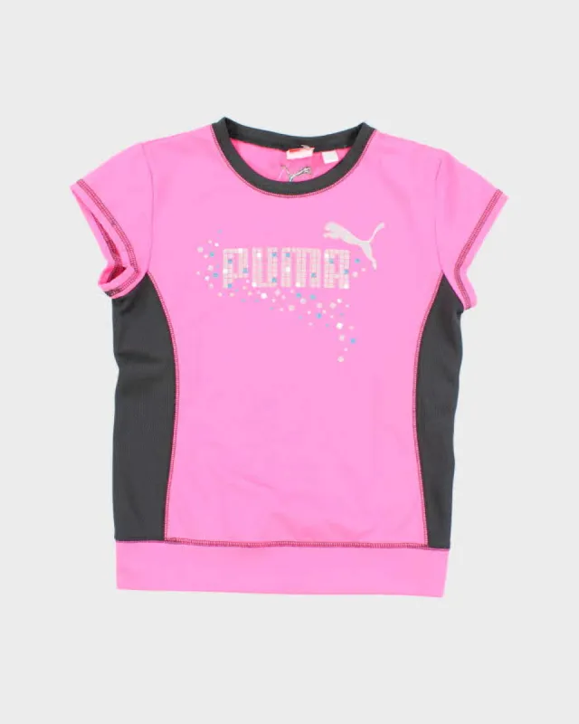 Vintage Y2k 00s Puma Pink Sports Top - S sold by Rokit