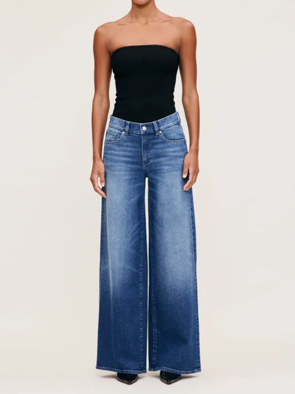 Hepburn Wide Leg Jean - Denim sold by iris