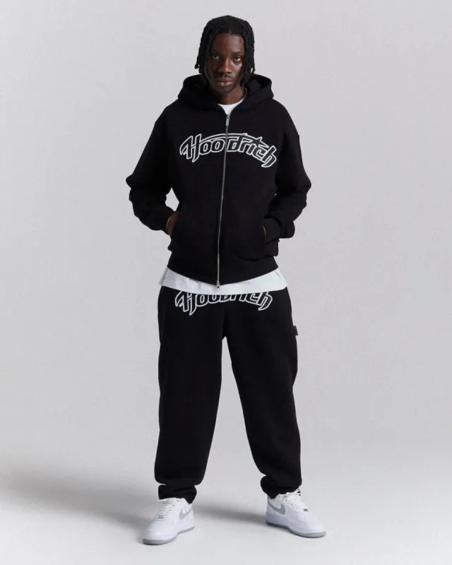 Galaxy Oversized Open Hem Jogger - Black/White sold by Hoodrich