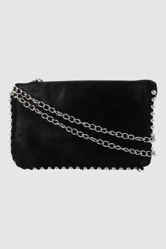 Bolsa clutsh deslavada studs orilla sold by Shasa