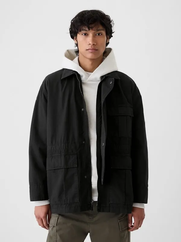 Ripstop Utility Fatigue Jacket sold by GAP