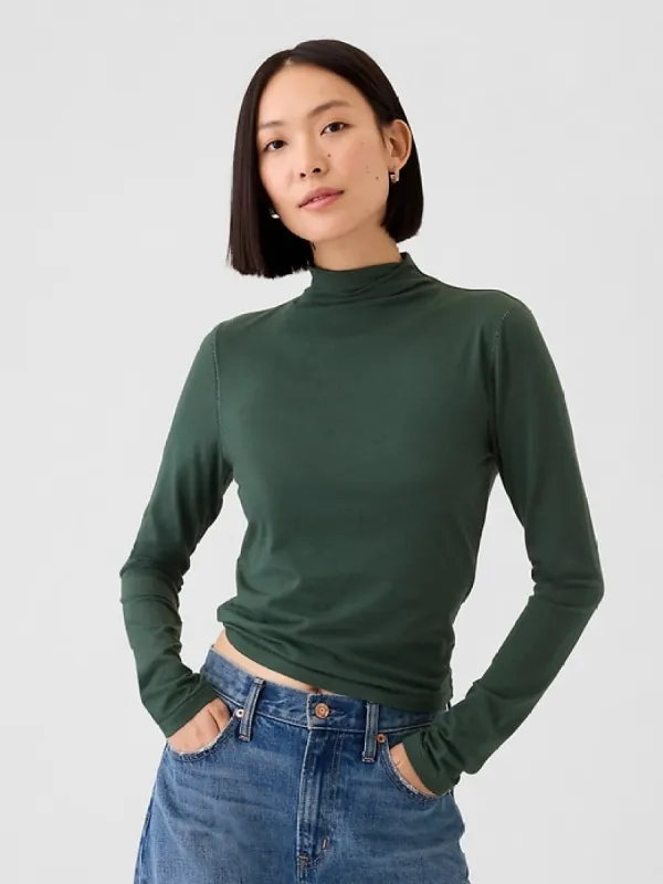 Featherweight Cropped Turtleneck sold by GAP