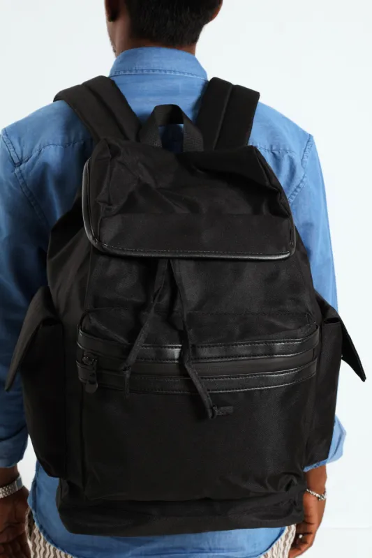 Fashion Utility Backpack - Black sold by Edgars