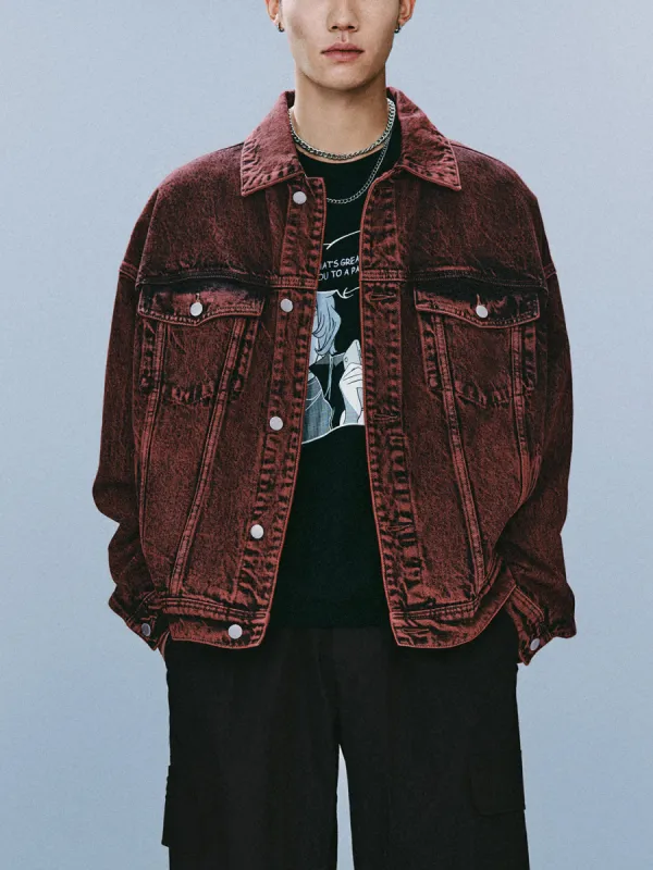 Drop Shoulder Sleeve Denim Jackets sold by Urban Revivo