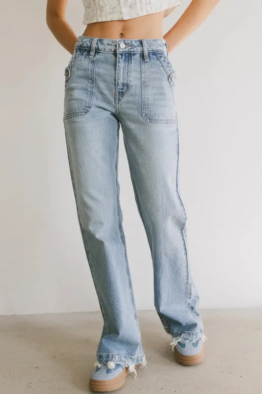 Skylee Wide Leg Jeans sold by bohme