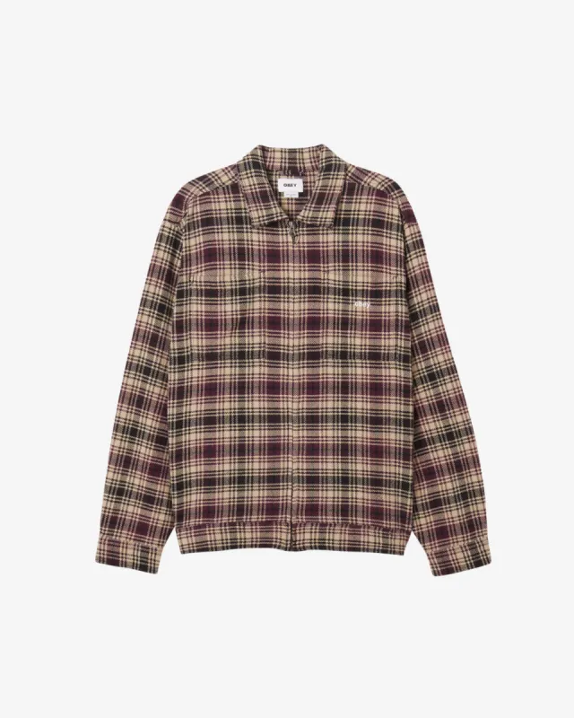 ALTON ZIP SHIRT JACKET sold by Obey