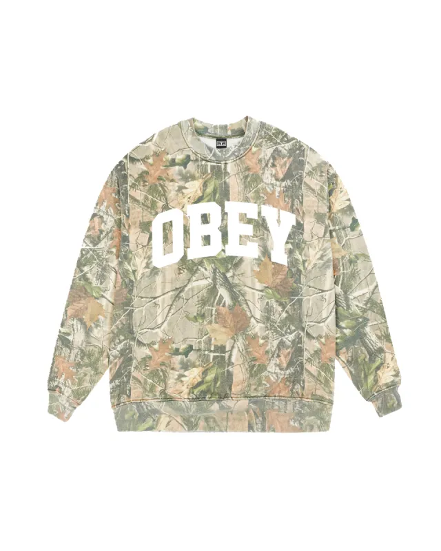 COLLEGIATE LEAF CREWNECK sold by Obey