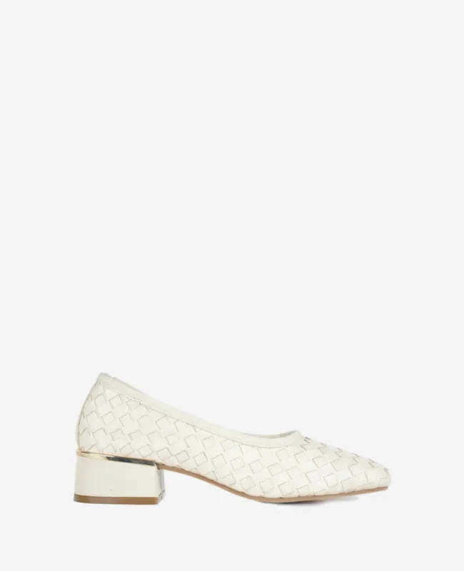 Birdie Woven Leather Pump sold by Kenneth Cole