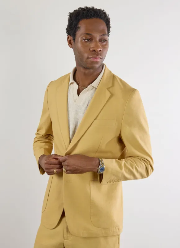 Tailored Linen Blazer | Tan sold by Percival