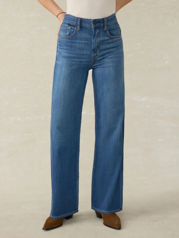 Saturday Denim Wide Leg - Indigo Coast Wash sold by Faherty