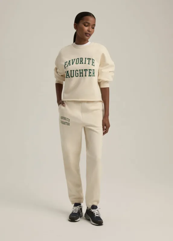 THE CROPPED COLLEGIATE SWEATSHIRT sold by Favorite Daughter