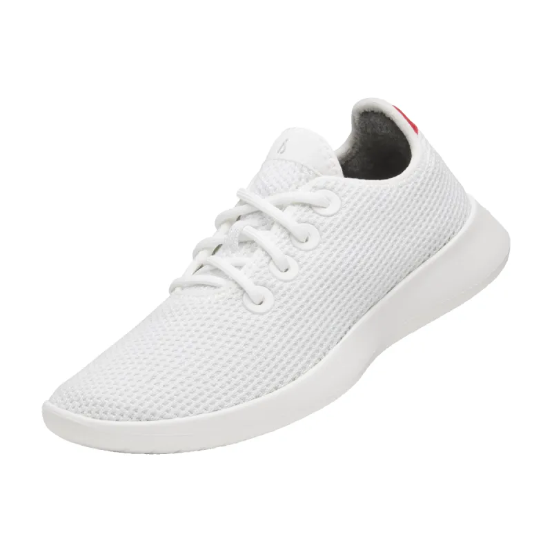 Men's Tree Runner - Blizzard/Bold Red (Blizzard Sole) sold by allbirds