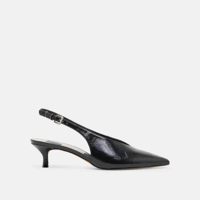 ALENNA HEELS MIDNIGHT CRINKLE PATENT sold by Dolce Vita