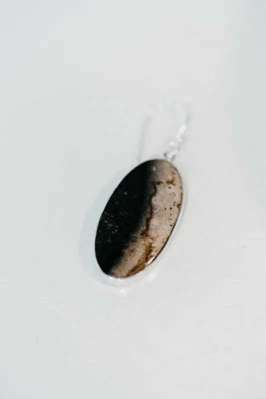 Yuliana Earrings | Palmwood Jasper sold by Goldie Lew