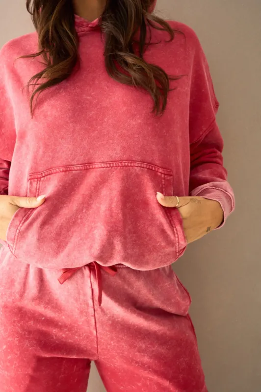 Vitality Homebody Women's Hoodie - Hot Pepper Washed sold by Balance Athletica