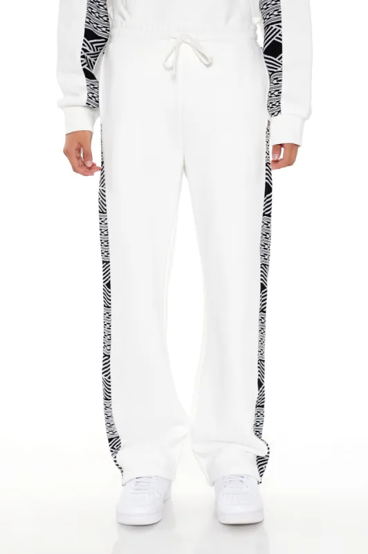 Jogger en tissu bouclette avec motif abstrait sold by Urban Planet