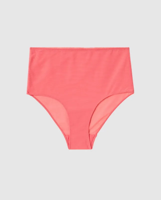 Mesh Highwaist Briefs Coral sold by Ivalo.com