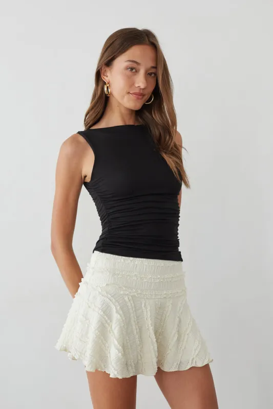 Luciana Ruffle Lace Skater Skirt sold by American Threads