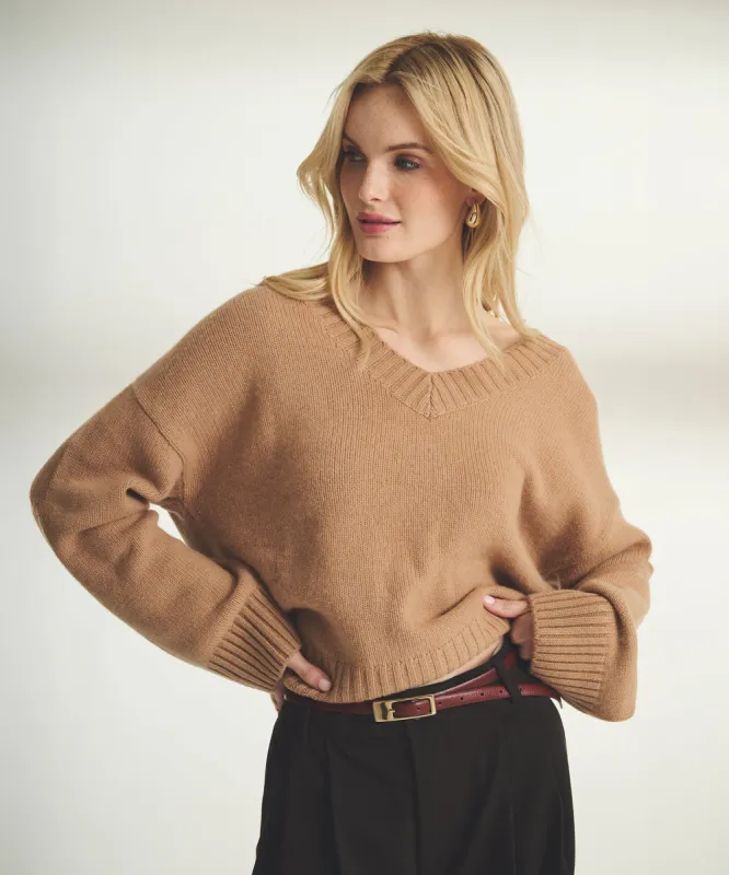 Luxe V-Neck Sweater sold by Naadam