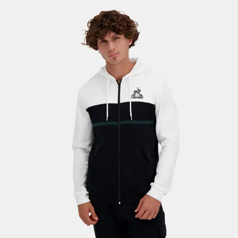 2510044-CONTEMPORAIN SP FZ Hoody N°1 M n.o.w/bla | Sweat zippé à capuche Homme sold by Le Coq Sportif