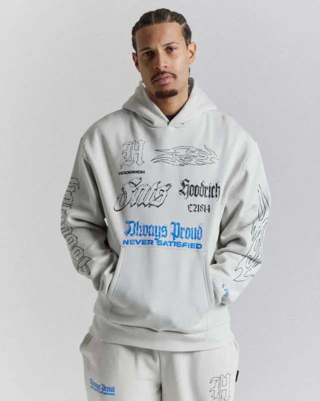 Blaze Oversized Hoodie - Grey/Blue/Black sold by Hoodrich