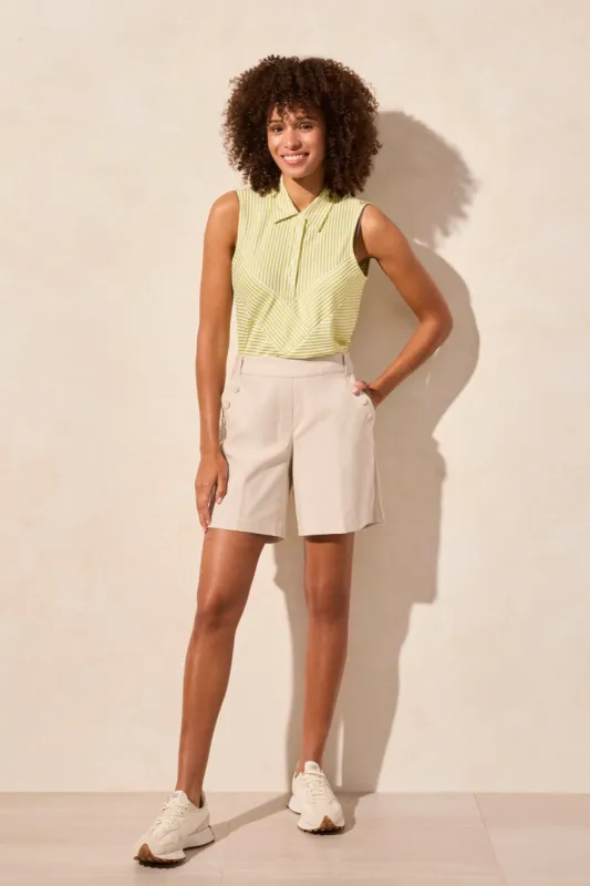 Flatten It® Pull-On Button-Accent Short-Frenchoak sold by Tribal
